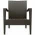 Miami Stackable Restaurant Club Chair in Coffee Brown